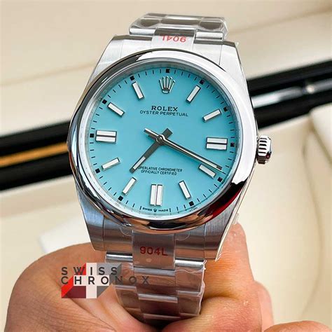 rolex oyster perpetual green 41mm|rolex oyster perpetual turquoise 41mm.